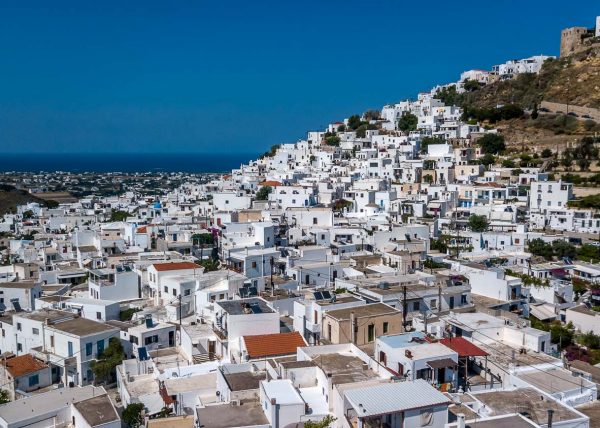 Skyros, Greece, Aerial Photography of Hora Town